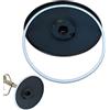 Rgzqrq 2 pezzi Anello in Gomma per Sgabelli da Bar con Base Rotonda Sostituibile in per la Protezione del Pavimento, Guarnizione in Gomma per la Protezione del Pavimento dello Sgabello (45cm, Bianco)