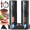 UCAMP Macina Sale e Pepe Elettrico,Macina Sale Pepe,Macinasale Elettrico,Macina Pepe con Granulometria Regolabile,Macina Spezie Automatica Per Cucina con Led,Capacità 110 ML
