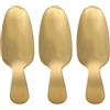 UPKOCH 3 cucchiai da dessert, in acciaio inox, dorati, per tè, tè, caffè, mini pala, Natale, insalata, posate per spezie, sale