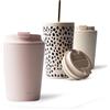 MAMEIDO Tazza da caffè termica 350 ml, Mug termico, Tazze termiche acciaio inox senza BPA, anti-perdita (Blush Kissed)
