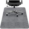Mkitnvy Tappeto Sedia Ufficio, Tappeto Salvapavimento Antiscivolo 90 x 120 cm, Ufficio Protettore del Pavimento, Tappeto per Sedia, Tappetino Pavimenti per Parquet e Pavimenti Duri/Piastrelle (Grigio scuro)