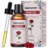 MIGCAPUT Olio Essenziale di Rosa 100ML, Olio di Rosa di Grado Terapeutico Naturale al 100%, Oli Essenziali di Aromaterapia per Diffusori, Umidificatore, Massaggi, Relax, Lenire l'umore