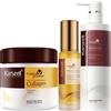 Karseell MACA CARE SYSTEM Pacchetto per la Cura Capelli Collagene Olio di Argan Capelli Secchi e Danneggiati Riparazione 1 Maschera Capelli 500ml 1 Olio Capelli 50ml 1 Shampoo Idratante 500ml.