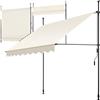 tectake® Tenda da Sole a Morsetto con Manovella, Altezza e Inclinazione Regolabile, Telo Impermeabile e Resistente ai Raggi UV, Ideale per Balcone e Terrazzo, 200x180cm - Beige