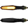 evermotor 2 Pezzi Frecce Moto LED Sequenziali E32, Omologate Universali 12V Indicatori di Direzione Moto, Impermeabili, Alta Luminosità