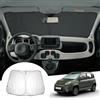 GAFAT Compatibile con Fiat Panda Hybrid/Cross/City Cross 2020-2024 2025 Parasole Frontale Interno, Panda III Parabrezza Protezione Solare, Raffreddamento, Protezione UV, Accessori Panda