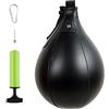 woyufen Box-Speed-Bag - Pallone da punching sospeso in pelle PU - con pompa e pulsante di sicurezza, boxe MMA Muay Thai Fitness Attrezzo per allenamento arti marziali