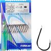 PRO FILSTAR Set 10 Ami da Pesca Legati Nichel Nero N2 - Filo da Pesca Monofilo DIA 0,25mm 50cm - Monofilamento - Articoli - Accessori - Attrezzatura Completo - Fishing Hooks - Carpfishing Sport Set
