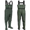 Croch Waders da Uomo e Donna Impermeabili con Stivali di Gomma - Ideali per la Pesca e le Attività all'Aperto, verde, 44