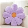 Aryan Cuscino da pavimento, grazioso cuscino floreale rosa, elegante cuscino da pavimento, decorazione per camera da letto, divano, 38 cm (viola)