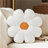 Aryan Cuscino da pavimento, cuscino floreale rosa, grazioso cuscino da pavimento, decorazione per camera da letto, divano, 38 cm (bianco)