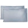 FARFALLAROSSA Coppia di Federe 100% Puro Cotone, Set di 2 Tessuti per Cuscino Letto, Chiusura a Busta, Tinta Unita, Misura Standard 50x80 CM