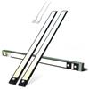 Brendz LED Sottopensile Cucina, Luce Ricaricabile, 2 x 60cm, USB-C, 4400mAh, 3 Temperature di Colore, Dimmerabili, Magnetica, Luci LED Cucina Sottopensile Senza Fili, Puyo Nero