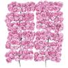 ideen mit herz Piccole rose artificiali in carta, fiori decorativi con manico in filo per il fissaggio, teste di rose circa Ø 2 cm, rose artificiali, fiori artificiali, fiori di filo per il fai da te, 144 pezzi