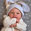 Anano Bambole Reborn Maschio Occhi Aperti 45cm Bambole Neonato Realborn Che Sembrano Vere Prematura Bambolotto Reborn Realistica Maschio Silicone Realistico Cuddle Baby Doll