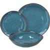 Tognana Nordik Pacific, Servizio piatti 18 pezzi per 6 persone, Stoneware, Blu