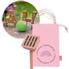 moses. Smile - Catena luminosa a energia solare, 12 m, con 100 LED colorati (bianco caldo, rosa, viola), con pannello solare con batteria e picchetto, resistente alle intemperie