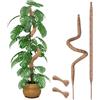 Wekuch 2 Pezzi 70 cm Palo di Muschio Pieghevole per Monstera e Piante Rampicanti - Supporto per Piante da Interno e Giardino con Struttura Resistente