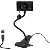 Danyesth Webcam per laptop, 1080P USB Webcam per PC con microfono per videochiamata conferenza, messa a fuoco manuale, grandangolo 95° FOV Web Camera per PC