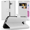 Cadorabo Custodia Libro per Samsung Galaxy A5 2017 in BIANCO FUMO - con Vani di Carte, Funzione Stand e Chiusura Magnetica - Portafoglio Cover Case Wallet Book Etui Protezione