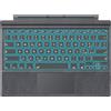 MoKo Tastiera Italiana per Microsoft Surface PRO 7 Plus/PRO 7/PRO 6/PRO 5/PRO 4/PRO 3, Tastiera QWERTZ Layout Bluetooth Ricaricabile con Trackpad, Retroilluminazione a 7 Colori