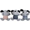 JACK AND VANILLA, Giocattolo per Cani in Morbido Velluto, Design Elegante e Resistente, Lavabile in Lavatrice, Ideale per Il Gioco e Il Comfort, Misura 25 cm, Colore Grigio