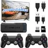 YTFSKFUI Console Retro Game, Consolle Retro Gaming with Wireless 2.4G Controller, 40000+ Giochi Retrogaming Console Supporto 40+ Simulatori, Console Portatile Retrogaming Uscita HD 4K per TV-64G