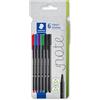 STAEDTLER Triplus 334 C6 - Pennarelli a punta fine, 6 colori assortiti, confezione da 6