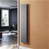 SUNXURY Radiatore piatto, colore antracite, 1800 x 311 mm, radiatore per bagno, design verticale, monostrato, radiatore a pannello, radiatore da bagno, collegamento centrale
