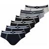 Saggio Navigare Set 6 Slip 314 Tinta Unita Modello Elasticizzato Resistente in Morbido Cotone con Profumatore ASSORTITO6PZ 6