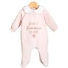 Infants - Tutina Neonato 0-3, 3-6 mesi Femmina con dedica per Papà Ricamata - in Ciniglia - Idea Regalo nascita bimba - Adatta come regalo per la festa del Papà - Made in Italy