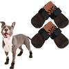 PUMYPOREITY 2 Paia Calzini Antiscivolo Cani, Calzini Cane Ferite Copri Zampe Cani Calze Protettive Cani Calzini Parquet Calze Invernali Esterno Calzini Cani Grande Scarpe per Cani(Giallo-Marrone, XL)