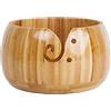 CHSEEO Filato di Stoccaggio Ciotola di Legno Porta Gomitolo Titolare Maglieria Conservazione Ciotola Crochet Hook Holder Portaoggetti Organizer per Lavoro a Maglia e Uncinetto #7