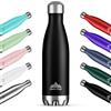 Mont-Clair H2O Borraccia Termica 1L in Acciaio Inox, Borracce Termiche - 12h di Bevanda Calda e 24h di Bevanda Fredda - Senza BPA, Bottiglia Acqua, Borraccia 1L Nera