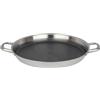 4BIG.fun Padella per paella in acciaio inox, 36 cm, antiaderente, struttura a nido d'ape, tradizionale paella, per paella, resistente al forno, a induzione