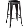 Kit Closet 5020519012 - Sgabello alto, metallo, colore nero