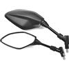 Area1 Set specchietto retrovisore moto Area1 (destra+sinistra) omologato 2xM10 2xM8 filettatura destra / 1x M10 1xM8 filettatura sinistra adatto per R1300GS R1250GS F900R Z900 CB750 CBR650R MT-07 MT-09 YZF