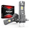 AUHSSAN H7 LED Lampadine, 80W 16000LM Fari LED H7, 6000K Bianco Anabbaglianti o Abbaglianti Luminosi, 400% Più Luminoso Wireless Non Polarità Mini Lampadine Auto Sostituzione, Lampadina Nebbia, 2Pezzi