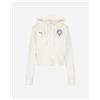 Puma Crop Printed W - Felpa - Donna - Bianco