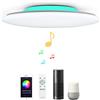 chysongoods Stellato 36W Φ40cm Plafoniera LED Compatibile Amazon Alexa Google Home Con Bluetooth Altoparlante Telecomando Luce Regolabile Cambia Colore Lampada Da Soffitto WIFI Per Camera Da Lettoletto
