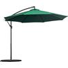 Easycomfort Ombrellone da Giardino 3x2.5 m, Inclinabile con Base a Croce e Manovella, in Acciaio e Poliestere