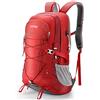 HOMIEE Zaino da Trekking 45L, Resistente all'acqua e Leggero Zaino da Escursione per Trekking Alpinismo, Multifunzione Zaino da Campeggio per Sport Viaggio,Donna e Uomo, Rosso