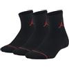 NIKE JORDAN CALZE QUARTER 3 PACK 35-37 BAMBINO