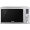 SMEG MOE34CXI2 Forno a Microonde da appoggio, Con Grill , 34 Litri, Colore Acciaio Inox, 10 Funzioni
