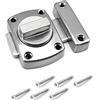 GZGXKJ YHYX Chiavistello Scorrevole Bullone Rotante Bullone Serratura Porta Chiavistello Serratura Antifurto per Porta Serrature Porte Interne Chiavistello per Porta in Legno Serratura Bagno, Argento