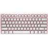 CHERRY KW 7100 MINI BT, Tastiera Multidispositivo Compatta con 3 Canali Bluetooth, Layout per l'Unione Europea (QWERTY), Design Piatto, con Custodia di Trasporto, Cherry Blossom
