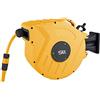 SLx Tubo da Giardino, 20 m, avvolgitubo Montato a Parete, Tubo Flessibile Retrattile Automatico, Getto o Spray 2-in-1 Girevole a 180°, Sistema di bloccaggio Automatico, Pistola a spruzzo per Tubo da