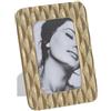 BigBuy Home Cornice portafoto in poliresina dorata fogli 15,5 x 1,5 x 20,5 cm