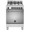 La Germania AMN664EXV-24 Cucina Gas 4 Fornelli con forno Elettrico da 60 cm Acciaio inox