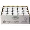EDZARD - 100 lumini, colore bianco, con custodia in alluminio, senza profumo